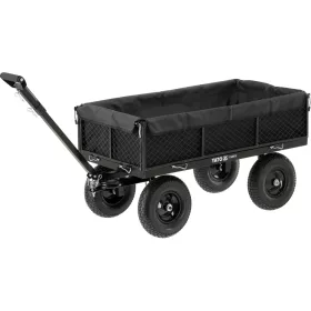   YATO Kerti kézikocsi 450 kg teherbírással, XL rakfelülettel és ponyvabetéttel (YT-86970)