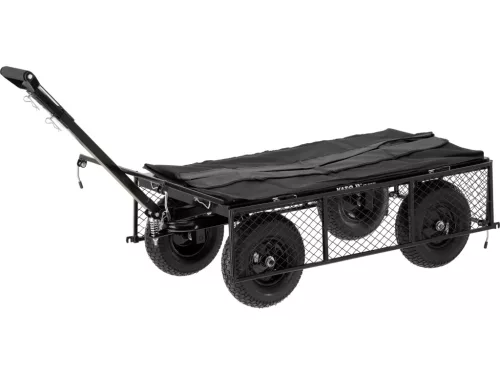 YATO Kerti kézikocsi 450 kg teherbírással, XL rakfelülettel és ponyvabetéttel (YT-86970)