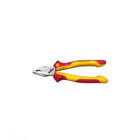   Wiha Professional, OptiGrip, DynamicJoint®, 1000 V szigetelt, krómozott egyetemes (kombinált) fogó extra hosszú vágóéllel, DIN ISO 5746, 200 mm (26711)