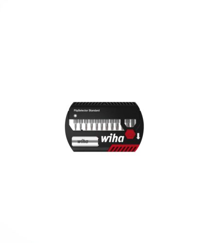 Wiha FlipSelector Standard TORX® behajtóhegy (bit)készlet, 25 mm, 1/4", 13 részes, 1 x T7 / 1 x T8 / 1 x T9 / 1 x T10 / 2 x T15 / 2 x T20 / 2 x T25 / 1 x T30 / 1 x T40 (39124)