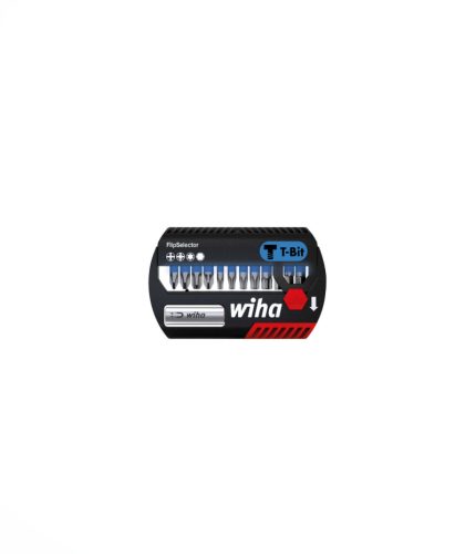 Wiha FlipSelector T behajtóhegy Phillips (PH), Pozidriv (PZ), TORX®, imbusz (hatlapú) (bit)készlet, bliszteres csomagolásban, 1/4", 25 mm, 13 részes (41826)