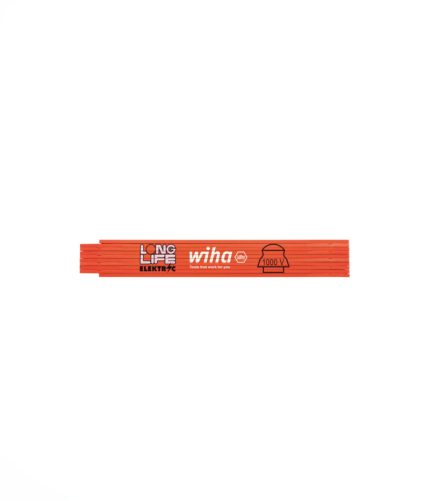 Wiha Longlife műanyag villanyszerelő collostok, 1000 V szigetelt, UV-fény alatt világít, metrikus, narancssárga, 2 m/15 mm (42068)