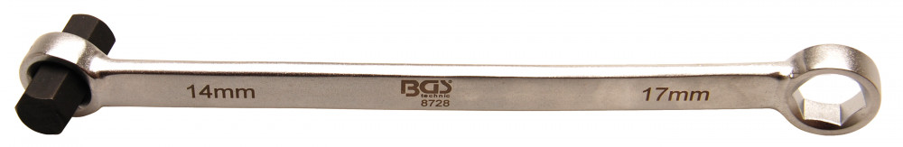 BGS technic Olajcseréhez kulcs, 17 mm x H14 (BGS 8728)