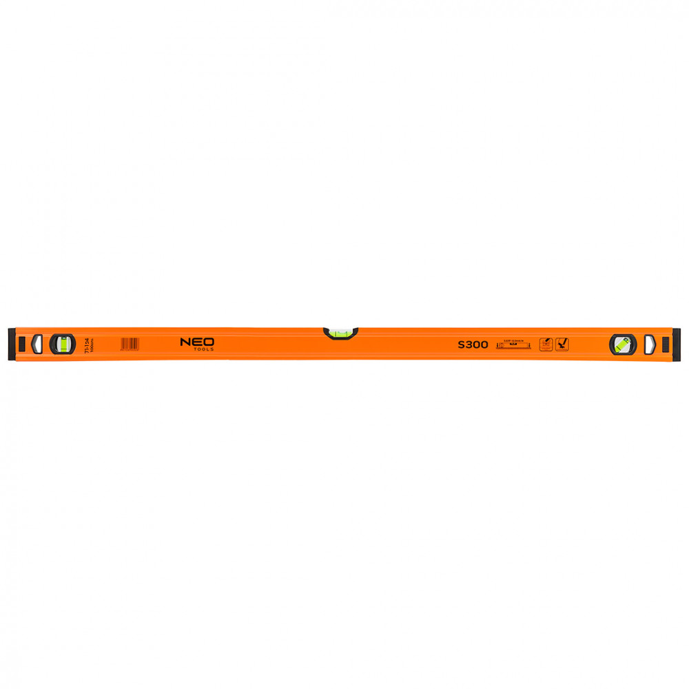NEO Alumínium vízmérték S 300, 3 libellás, 100 cm (71-134)
